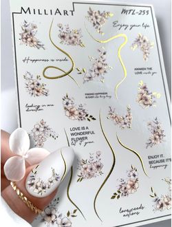 Слайдер-дизайн MilliArt Nails Металл MTL-255