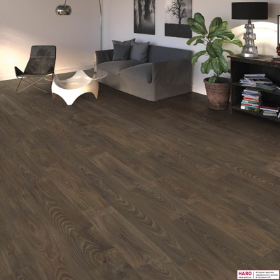 Ламинат Haro Акация Варио 544723 в интерьере гостиной