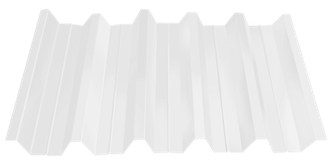 Профнастил HC-44, белый (0.7мм)