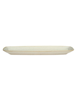 Тарелка прямоугольная 31*18 см фарфор цвет бежевый