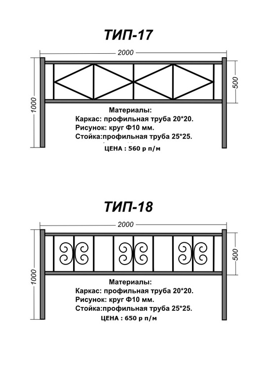 Ограда На Могилу Из Профильной Трубы Чертежи И Размеры