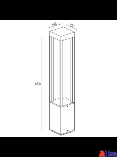 LED светильник садово-парковый 848-650