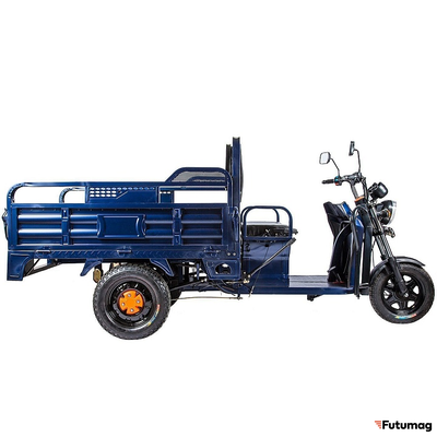 Грузовой электротрицикл Rutrike D2 1500 60V1000W синий