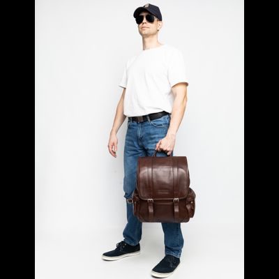 Кожаный рюкзак Montalbano Premium brown (арт. 3097-53)