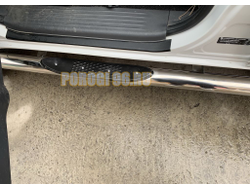 Пороги труба с проступью d76 для JAC T6