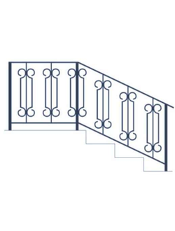 Перила кованые (арт .ПК06)