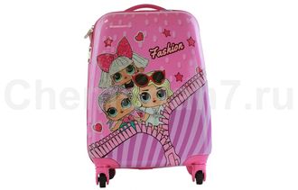 Детский чемодан Куклы ЛОЛ (LOL) розовый