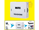 Конвертер  VGA-HDMI (Преобразователь сигнала) Белый