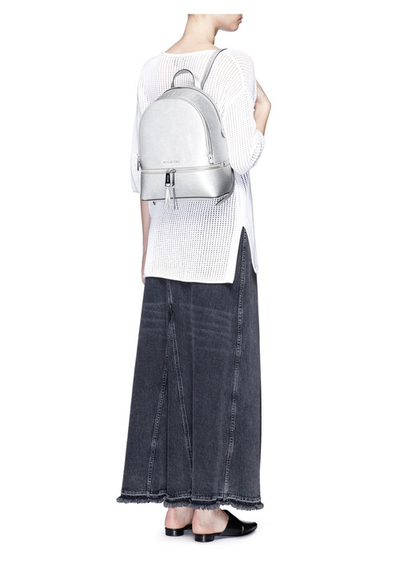 рюкзак майкл корс рхеа серебряный