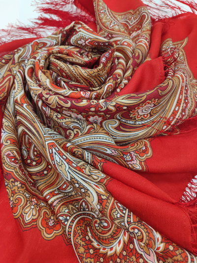 Павловопосадский платок Февраль 715-5