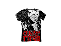 Футболка 3D с полной запечаткой Сектор Газа, Юрий Хой №38