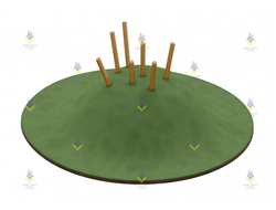 1702.01 Холм с брёвнами тип-1