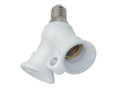 Переходник Ecola с цоколя E14 на 2хE14 Белый F4T24WEAY