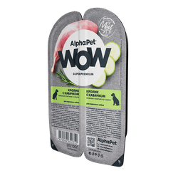 AlphaPet (АльфаПет) WOW Superpremium влажный корм для взрослых собак с кроликом и кабачком в 100 г