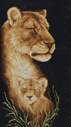 Львица НС-007, Золотое Руно (набор для вышивания) vkn