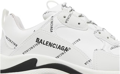 Balenciaga Triple S Sneaker Allover Logo White Pink женские