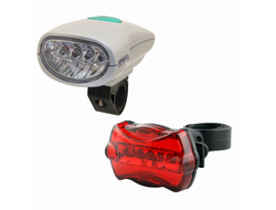 Комплект фонарей передний и задний JY-822C+JY-004