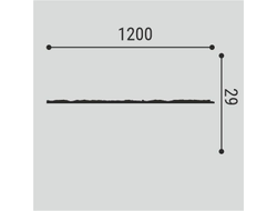 Стеновая панель Bello Deco A005-1 PU, 3D, дюрополимер, влагостойкая, под покраску, 120х60х3 см