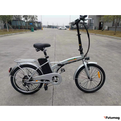 Электровелосипед GreenCamel Соло (R20 350W 36V 10Ah) складной серебристый