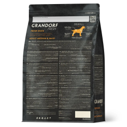 Grandorf Fresh сухой корм для собак средних и крупных пород с уткой и бататом, 1 кг