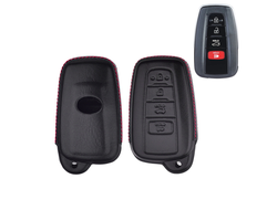 Чёрный кожаный чехол для Американского смарт ключа Highlander 4, Camry V70, Rav4 с 4 кнопками