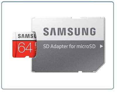 Карта памяти microSDXC UHS-I U1 SAMSUNG EVO PLUS 64 ГБ, Class 10, MB-MC64HA/RU + адаптер (100/20)