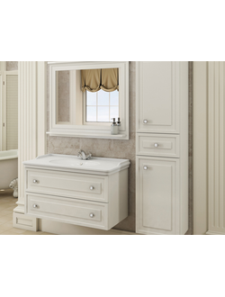 Шкаф-колонна "Феррара-40" белый глянец