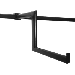 (ТU015) Кронштейн "Меандр" на овальную трубу, с усиленным захватом, ступенчатый, 400 мм.