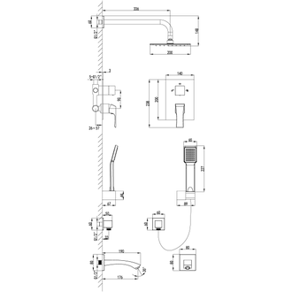 Смеситель для ванны Unit LM4522C