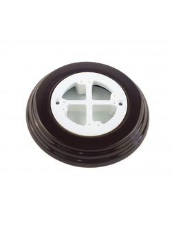 Подложка керамическая с суппортом 1-ая, коричневая, для монтажа ретро электрики Арбат