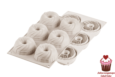 Форма силиконовая Silikomart MINI INTRECCIO Плетение