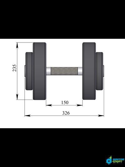 Гантель профессиональная 30 кг
