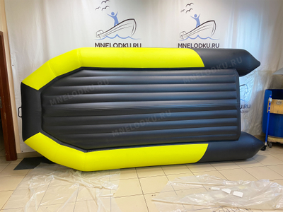 Моторная лодка Таймень NX 3800 НДНД PRO MAX фальшборт желтый/черный днище