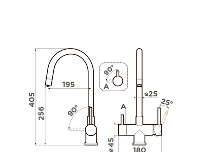 Смеситель OMOIKIRI AKITA