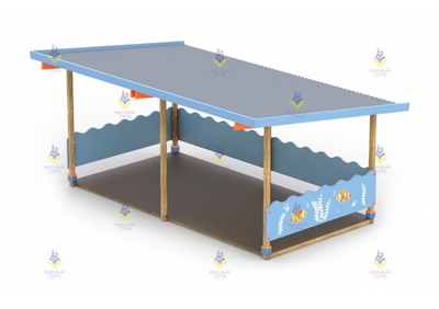 1348.1 Беседка большая тип-5 (синий)