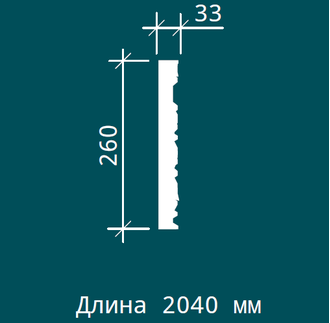 Декоративная панель 1.51.518 - 260*33*2040мм