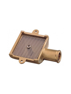 Водозаборник с сеткой Guidi Marine 1200#100525 110x30мм под шланг Ø25мм из латуни