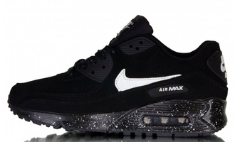 Nike Air Max 90 Черные с белым  женские (37-40) Арт. 009M