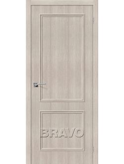 Межкомнатная дверь с эко шпоном Симпл-12 Cappuccino Veralinga