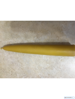 Свеча желтая Алтарная большая (9-12 ч. горения).