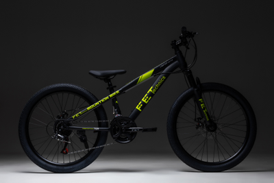FET technics Limited Edition 24" Черный/лимонный (21 скорость, дисковые тормоза)