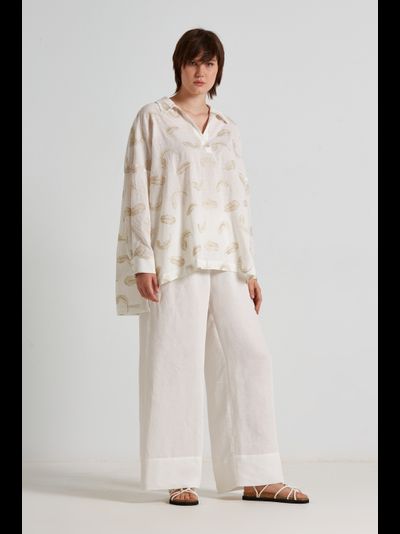 Блуза легкая с золотой вышивкой (модификация 1)