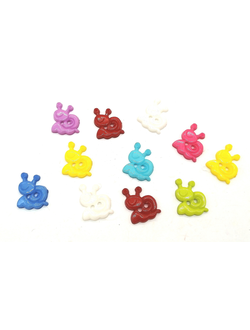 Пуговицы детские микс, улитки