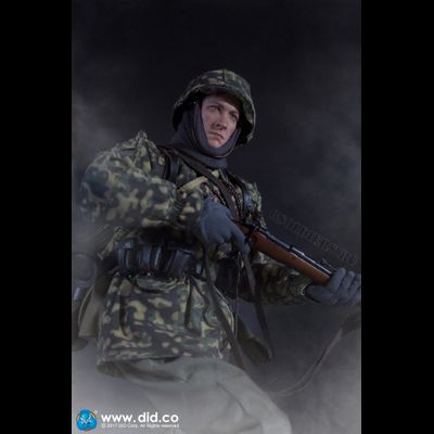 Немецкий солдат - Коллекционная фигурка 1/6 - 3rd SS-Panzer-Division MG34 Gunner Ver. C "Curtis" (D80127) - DID