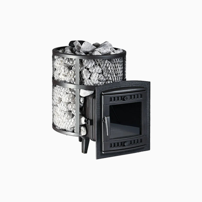 Банная печь Атмосфера М сетка нержавейка до 14 м3
