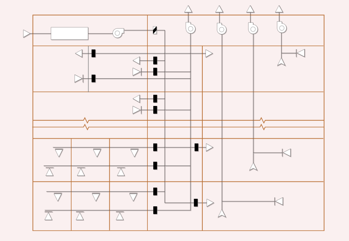Схема вентиляции для лабораторных помещений