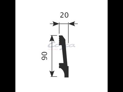 Плинтус PX023 - 90*20*2000мм