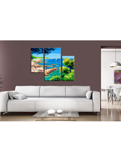 Модульная картина "Скалистый берег"