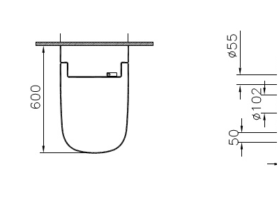 Интеллектуальный подвесной унитаз Vitra V-Care Basic, 5674B003-6193