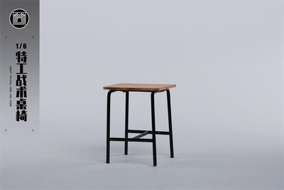 Стол и табурет 1/6 (деревянные) - КОЛЛЕКЦИОННАЯ ДИОРАМА 1/6 Agent Tactical Desk and Chair (M2419) - MMMTOYS